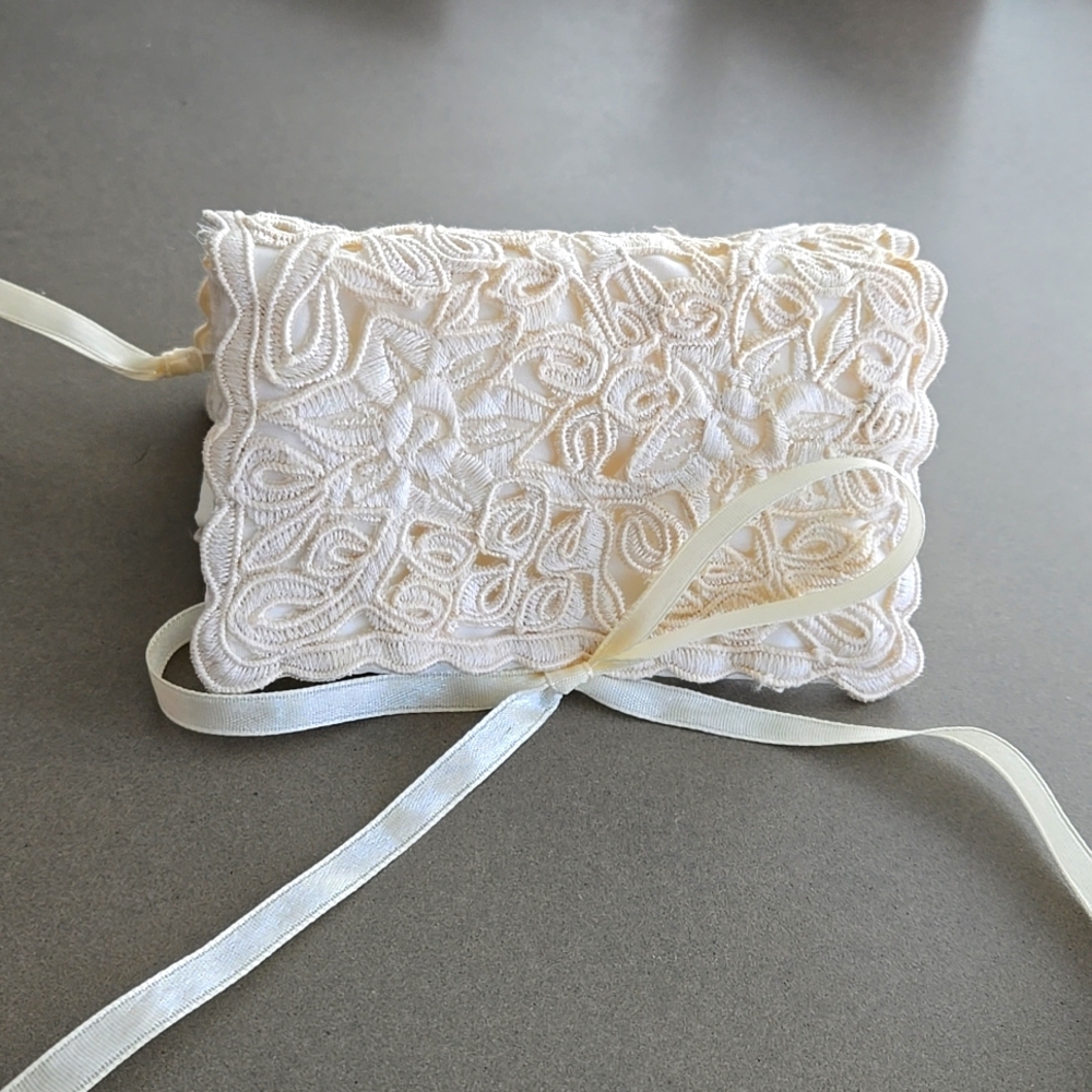 Beautiful wedding gift bridesmaid gift bachelorette gift  jewelry holder Ivory
